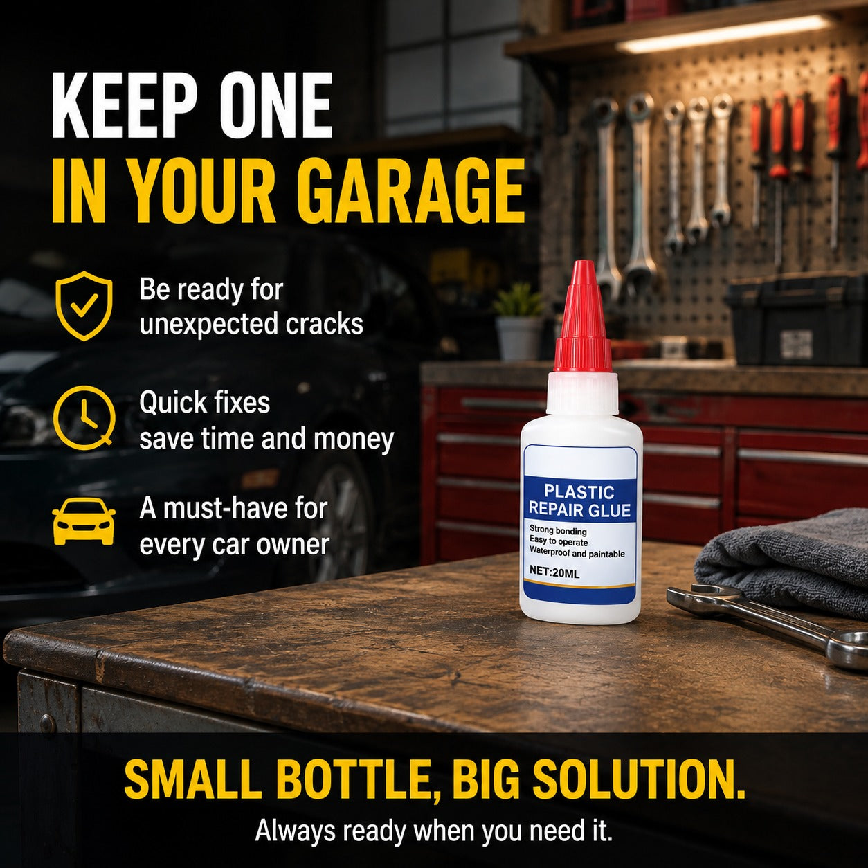 🚗 Plastic Repair Glue Fix Cracked Car Parts Without Replacement 🔧