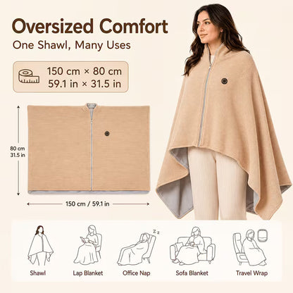♨️ Wearable Heated Blanket — Stay Warm Wherever You Go (offer)
