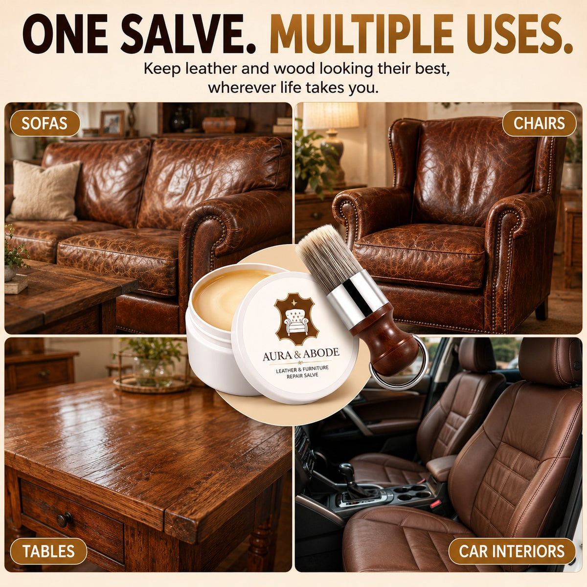 Aura & Abode -  Leather & Furniture Repair Salve