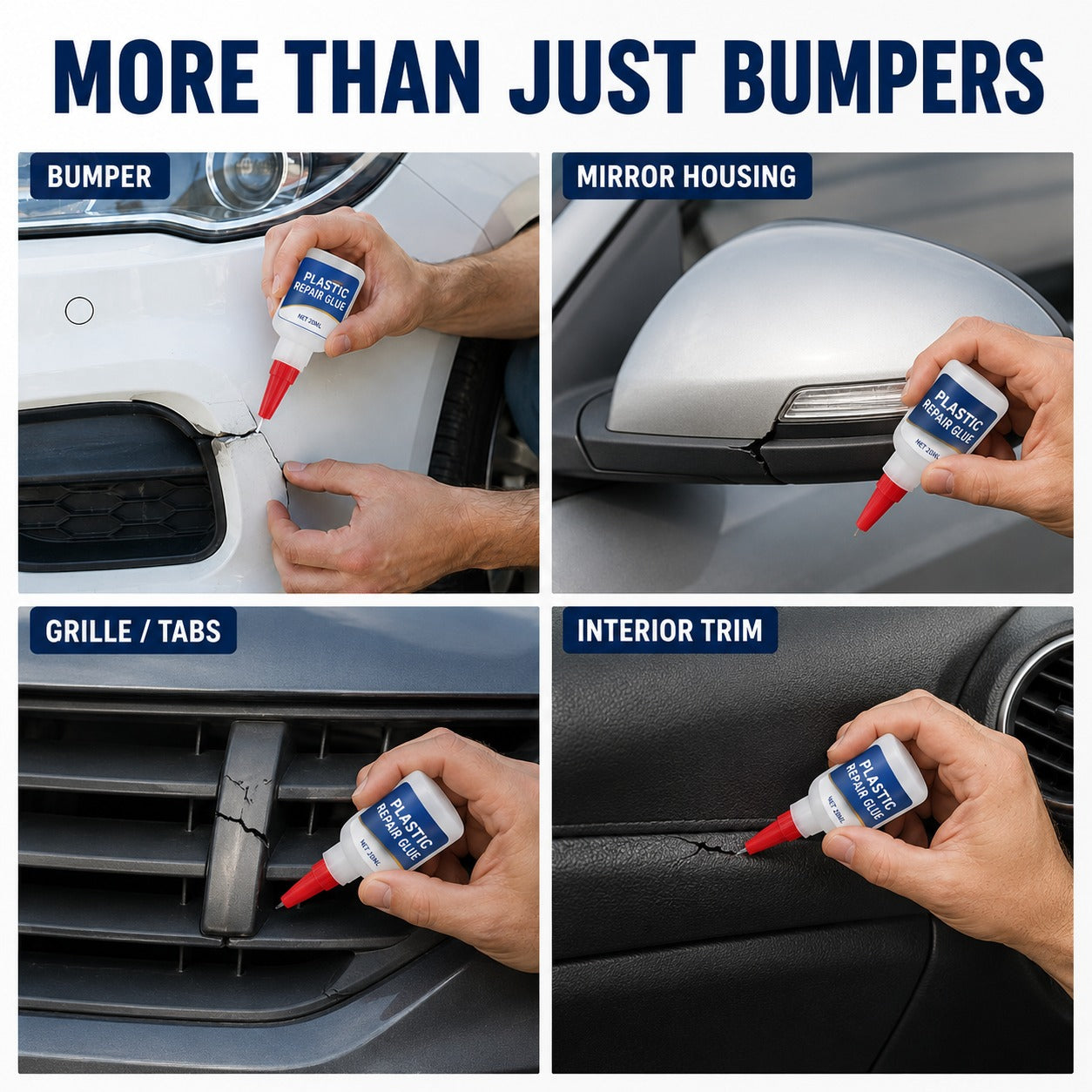 🚗 Plastic Repair Glue Fix Cracked Car Parts Without Replacement 🔧