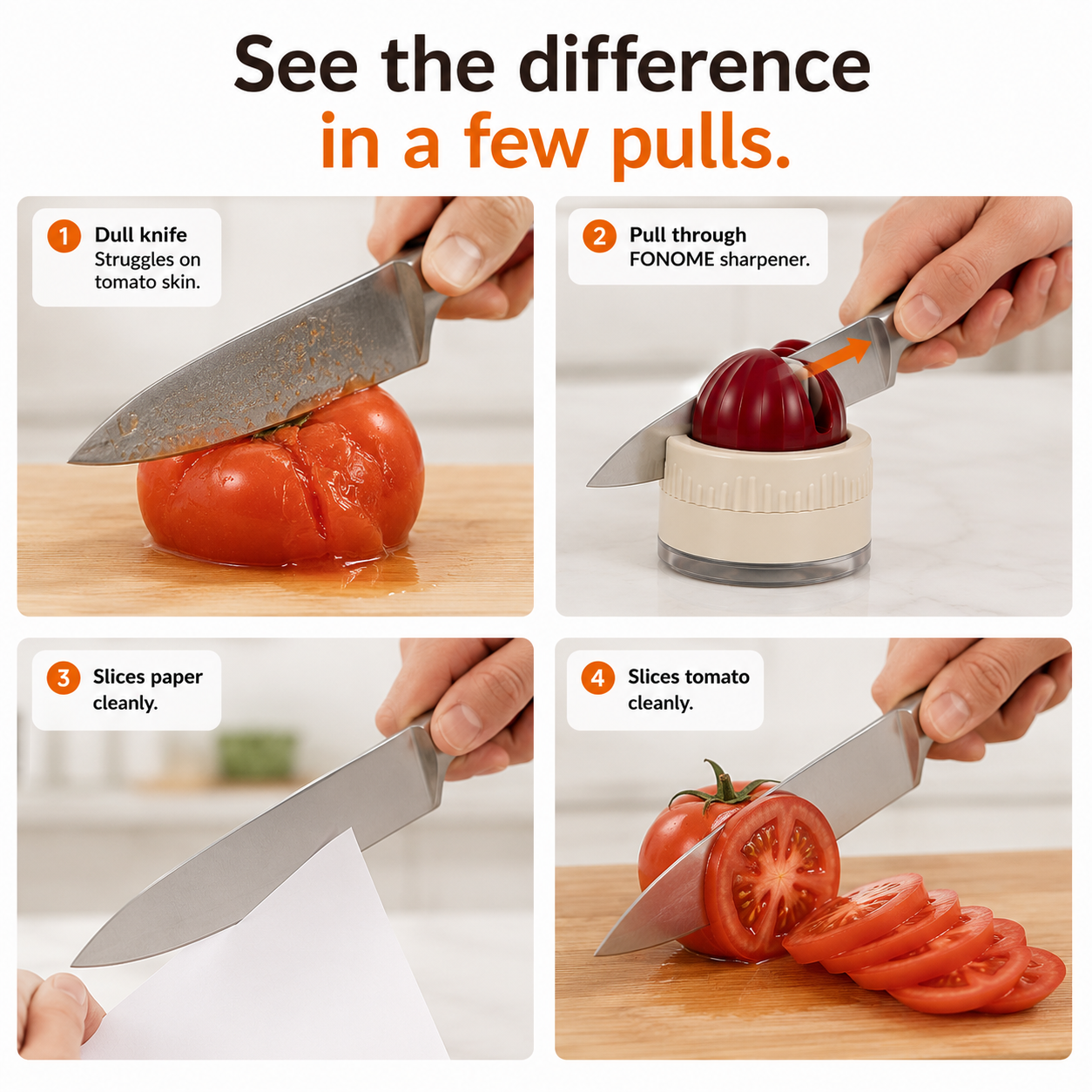 FONOME™ One-Hand Knife Sharpener