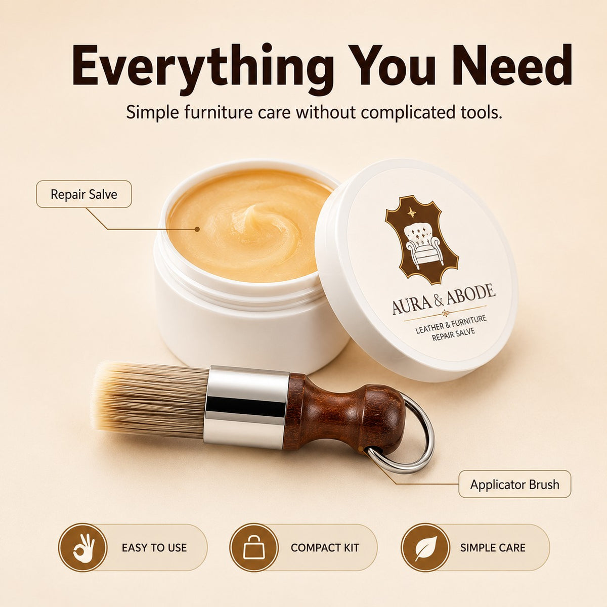 Aura & Abode -  Leather & Furniture Repair Salve