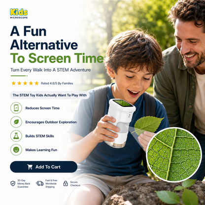 FONOME™ Kids Digital Microscope – Explore Nature in Stunning HD