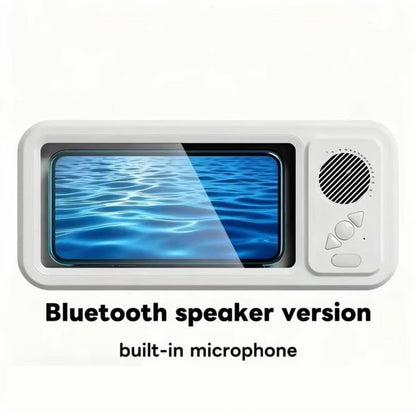 2026 HOT🔥Shower Phone Holder with Wireless Bluetooth Speaker
