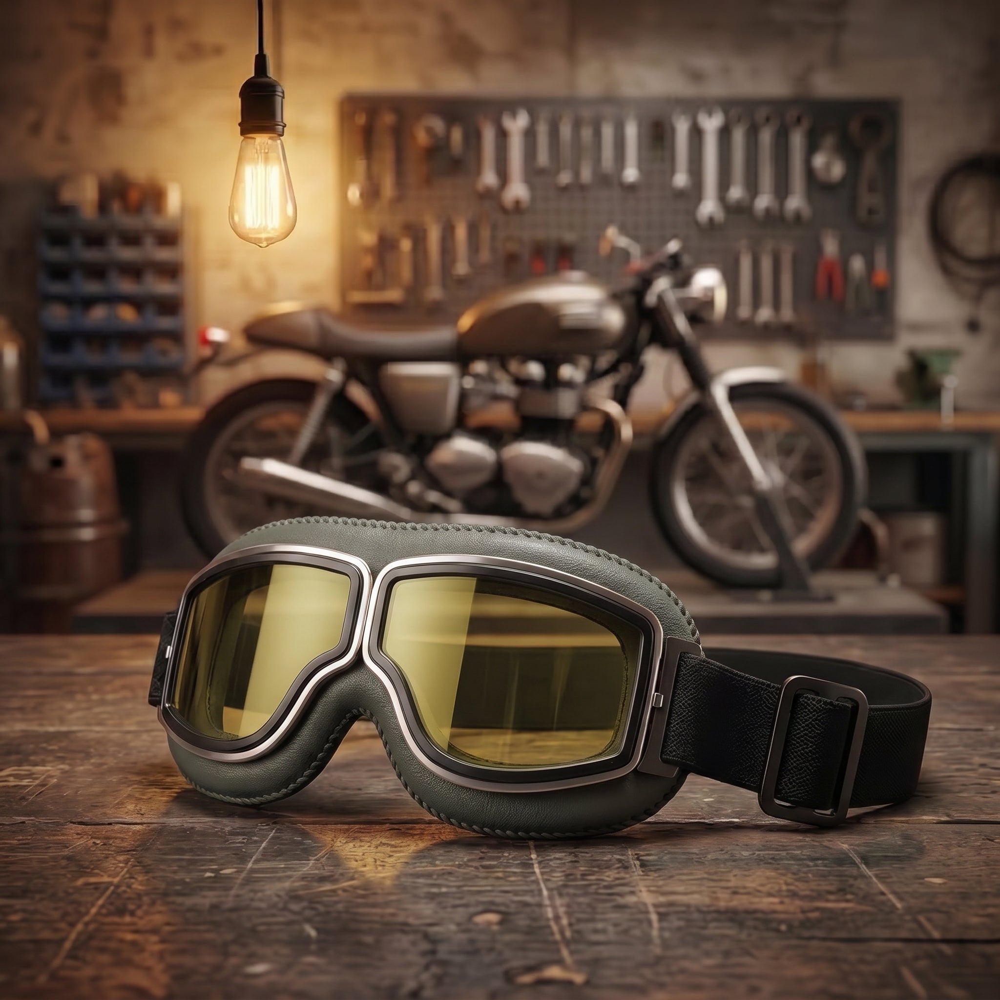 🔥 OTG Vintage Motorcycle Goggles (Fits Over Glasses)