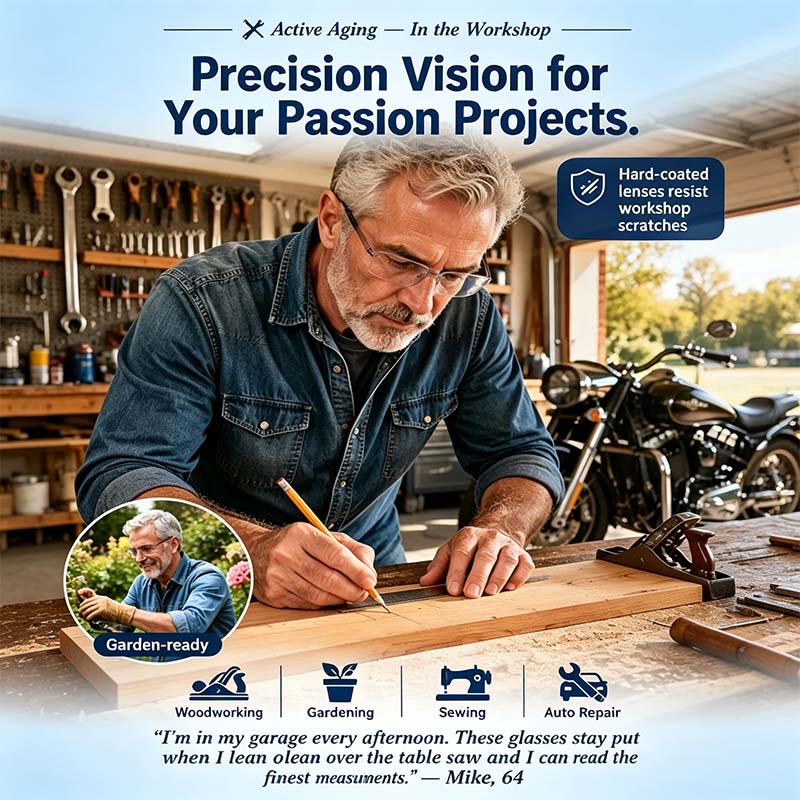 Smart Auto-Focus Reading Glasses | Crystal Clear Vision for Seniors 👓❤️