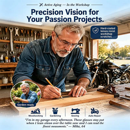 Smart Auto-Focus Reading Glasses | Crystal Clear Vision for Seniors 👓❤️