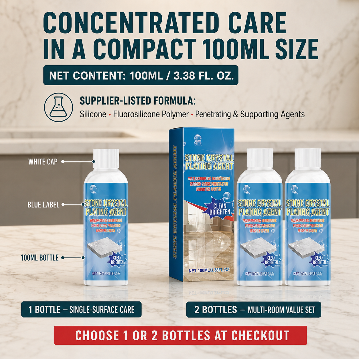 Stone Crystal Countertop Scratch Repair & Plating Agent (offer)