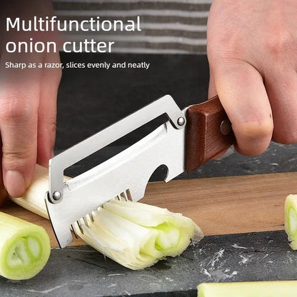Fonome™  Wooden-Handled Stainless Steel Shredder and Peeler