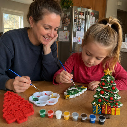 🔥 LAST DAY 49% OFF – 🎄 DIY Christmas Tree Mold & Paint Craft Kit  🎨✨