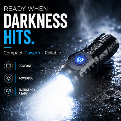 Mini Power Flash – Portable Indestructible Tactical Flashlight