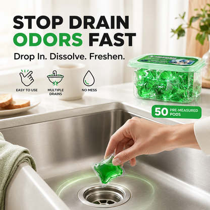 💧 Drain Deodorizer Capsules – Drop In For Fresher Drains