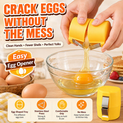 🔥2026 HOT SALE🔥🔥Limited-time 😮‍💨 🍳 Quick Egg Cracker Tool – Open Hundreds Of Eggs Faster & Cleaner 🔥