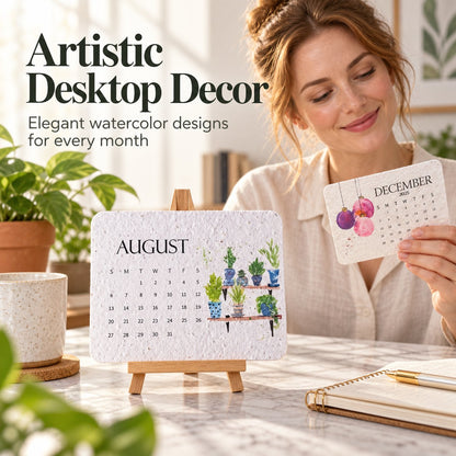 🌱 2027 Plantable Seed Paper Calendar — Use It, Then Grow It