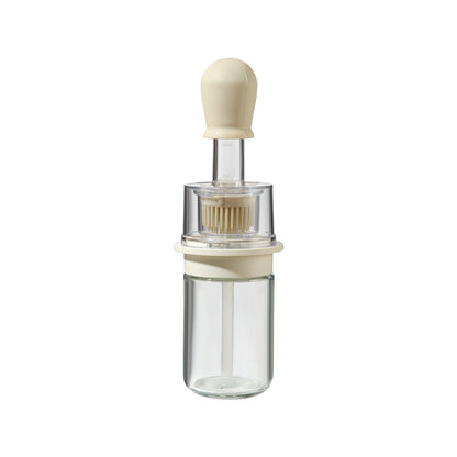 KUBOZN® 2-in-1 Glass Oil Bottle with Integrated Brush — The Precision Squeeze-to-Baste Solution for Fresh-Separated, Mess-Free Cooking