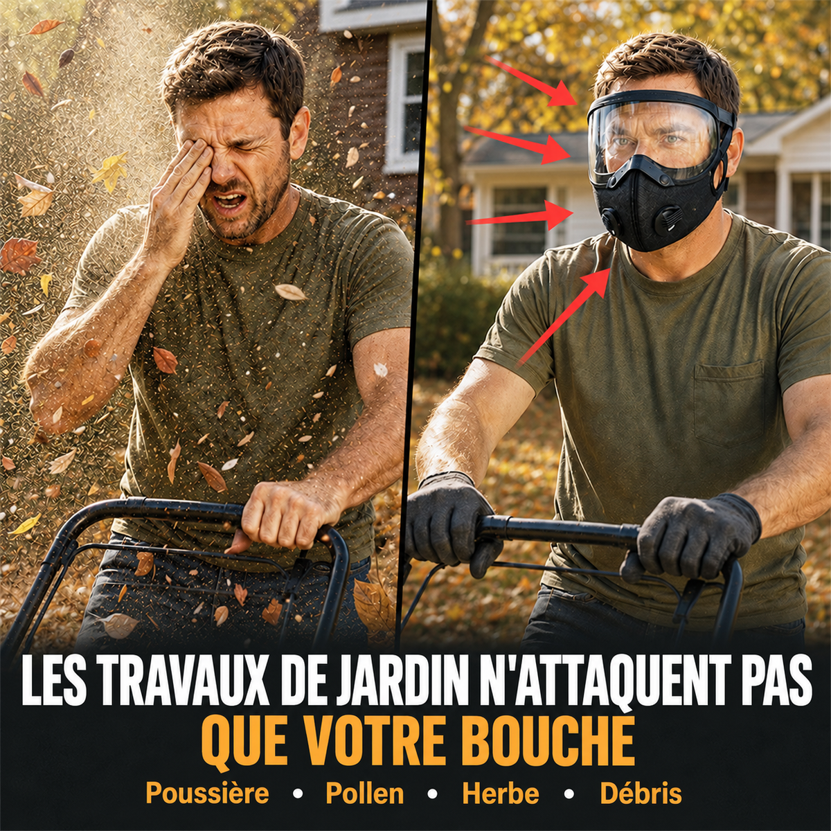 🛡️ GardenShield™ Masque de Protection Intégrale du Visage
