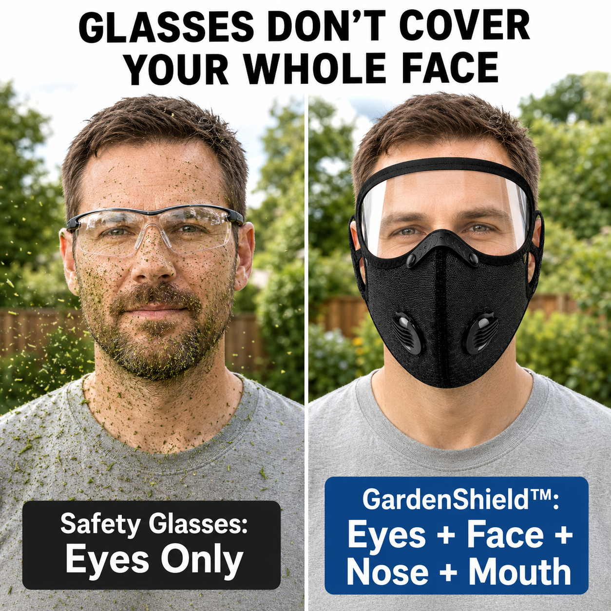 🔥FONOME GardenShield™ Full-Face Yard Work Mask🔥