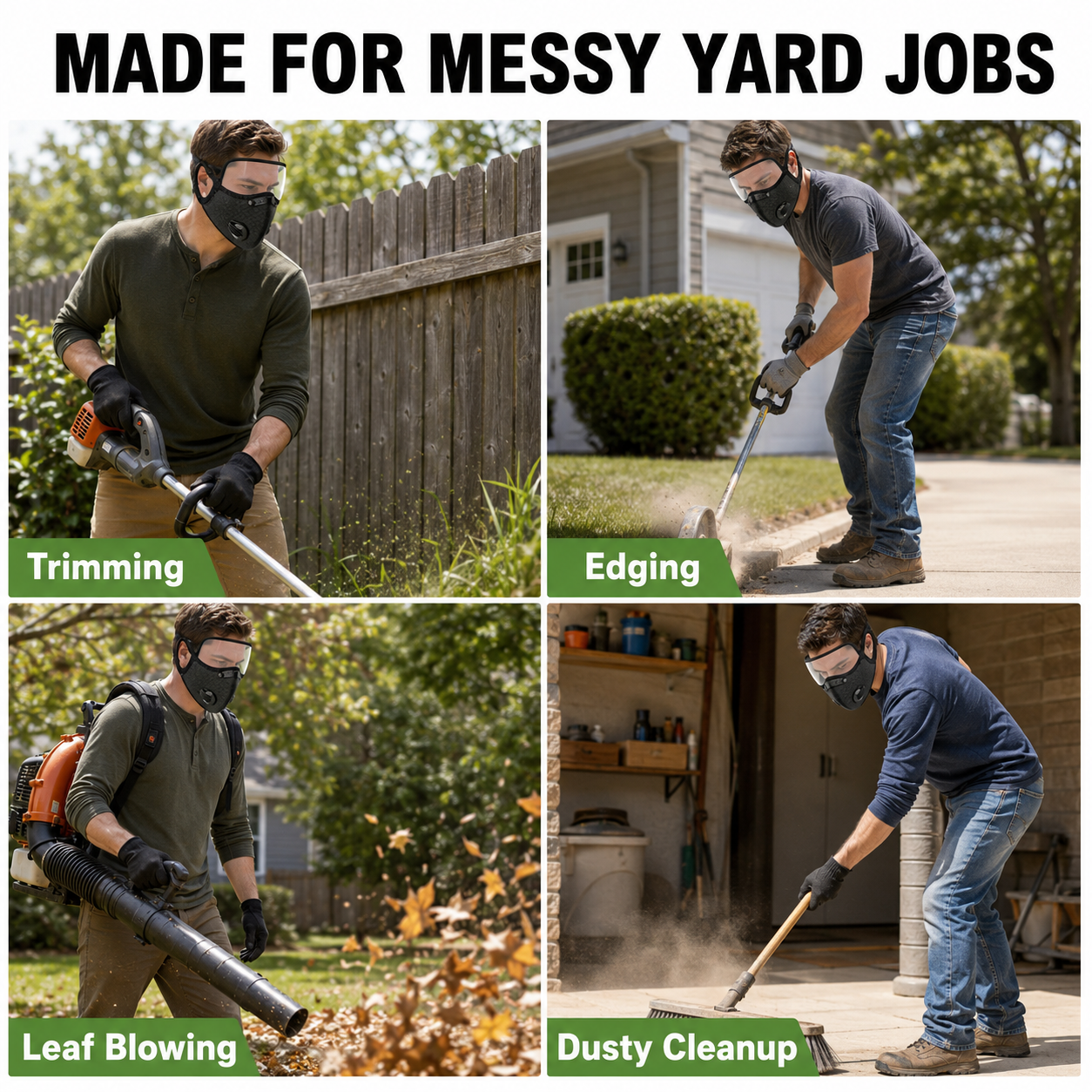 🔥FONOME GardenShield™ Full-Face Yard Work Mask🔥