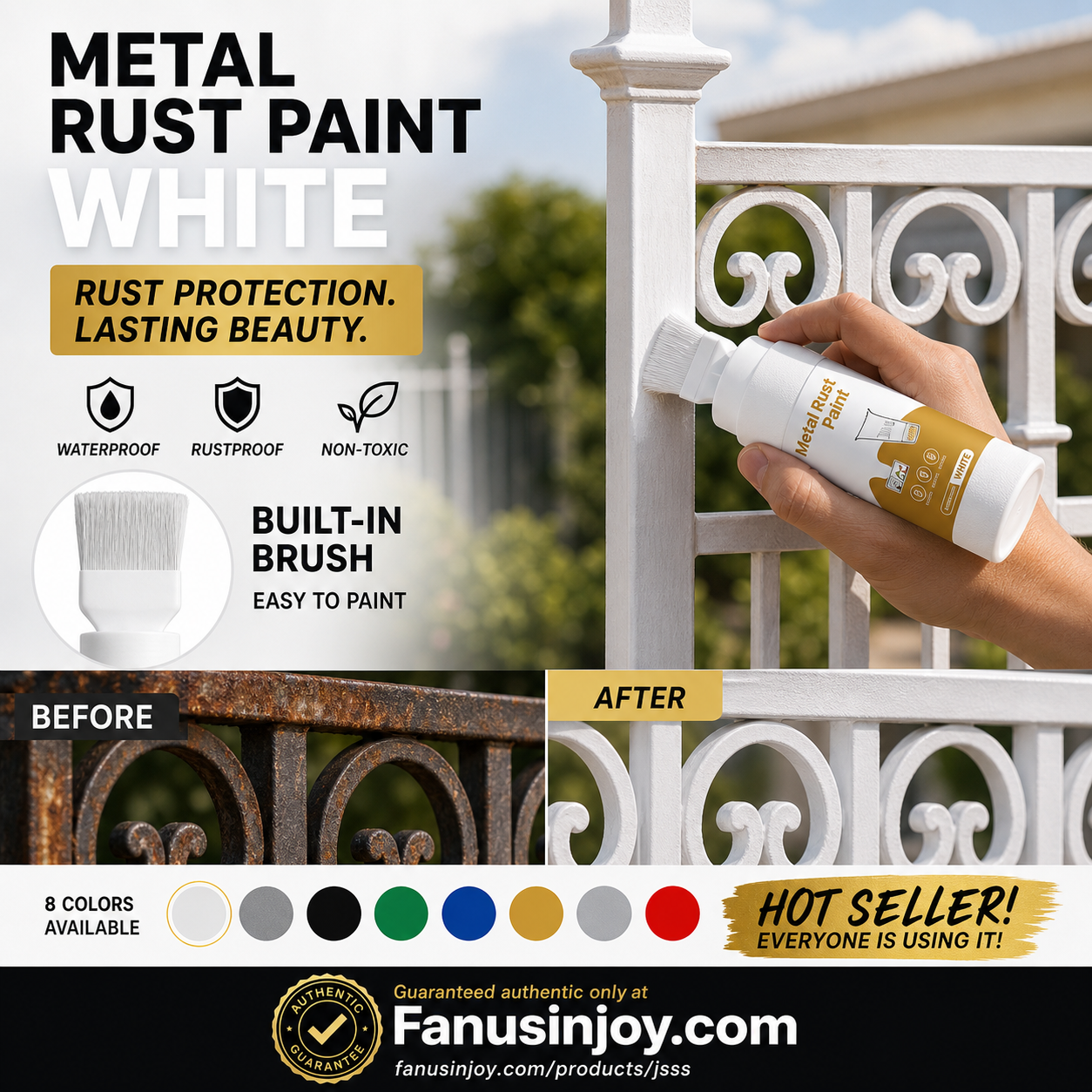 🥳2026 HOT SALE🥳💞50K+ SOLD!🖌️✨ 50% OFF! Water‑Based Metallic Silver Paint with Built‑in Brush – No extra brush needed. Covers scratches & stains in one simple spray. DIY home refresh! 🏠🎨 (offer)