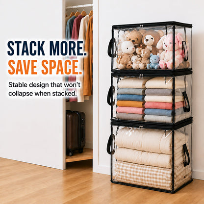 💥LAST DAY BUY 3 GET 1 FREE!! 🏠 Transparent Large-Capacity Dustproof & Moisture-Proof Storage Bag – Perfect for Clothes, Toys, Books & More ✨