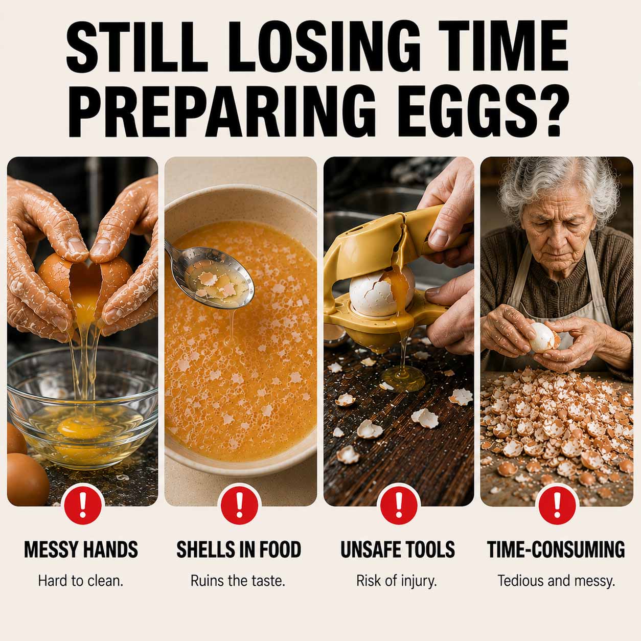 🔥🔥 Quick Egg Cracker Tool 🥚 — Crack More Eggs With Less Mess & Hassle 🔥