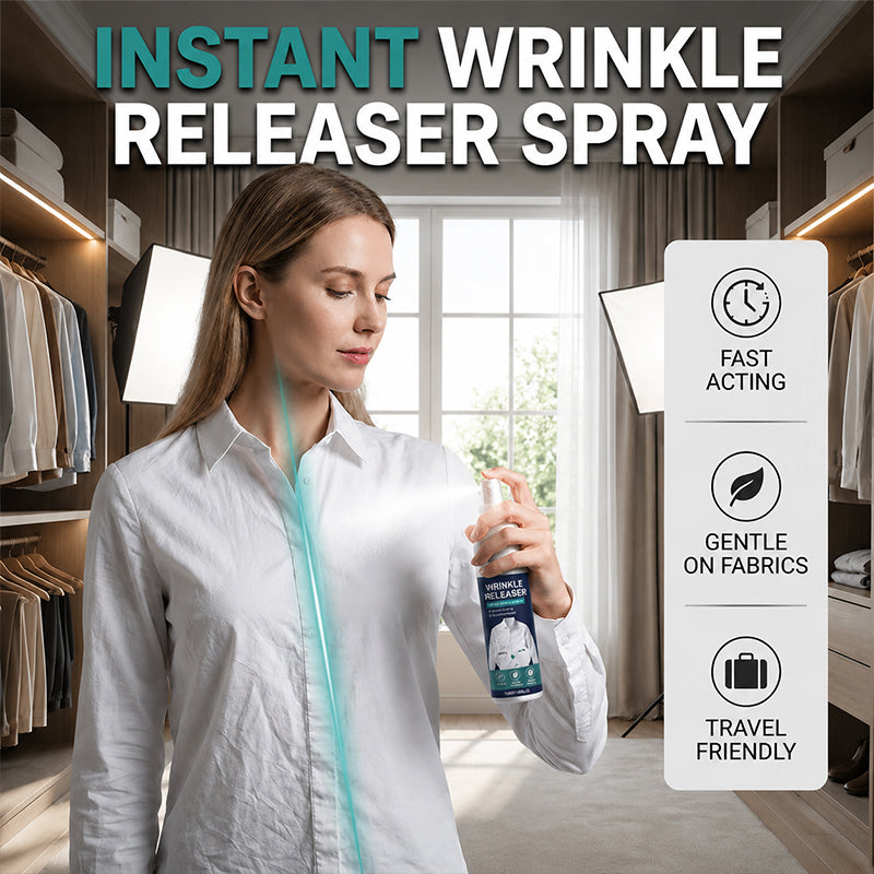 👔✨ Instant Wrinkle Release – No Iron, Travel-Ready, Static-Free & Fresh