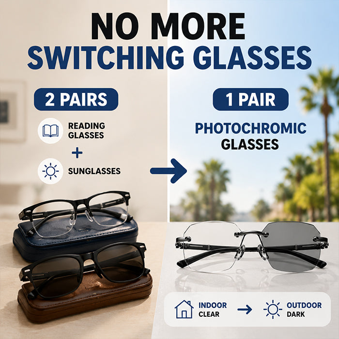 🔥2026 HOT SALE🔥Smart Auto-Focus Reading Glasses | Crystal Clear Vision for Seniors 👓❤️