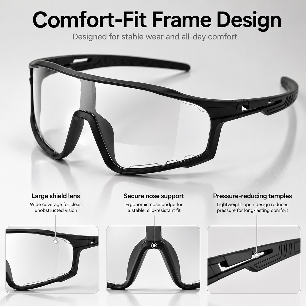 ☀️🕶️See Clearly From Sun to Shade — Photochromic Outdoor Glasses