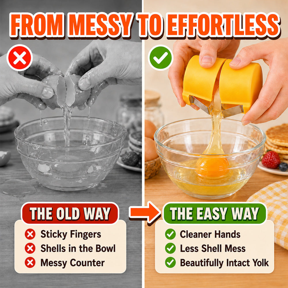 🔥2026 HOT SALE🔥🔥Limited-time 😮‍💨 🍳 Quick Egg Cracker Tool – Open Hundreds Of Eggs Faster & Cleaner 🔥