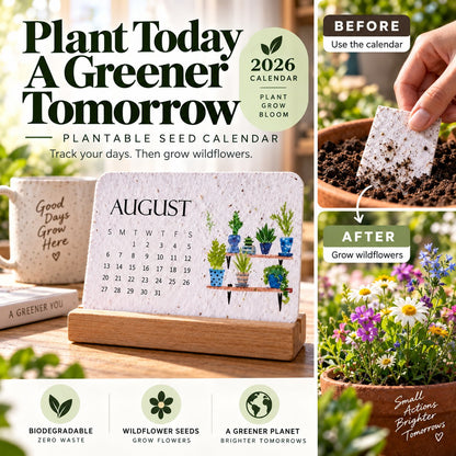 🌱 2027 Plantable Seed Paper Calendar — Use It, Then Grow It