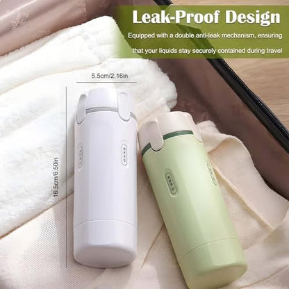 🎉 4-in-1 Travel Dispenser Bottles – Leak-Proof, Refillable & TSA Approved