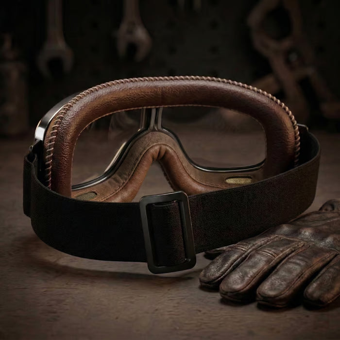 🔥 OTG Vintage Motorcycle Goggles (Fits Over Glasses)