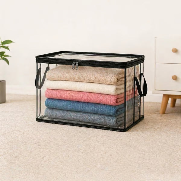 💥LAST DAY BUY 3 GET 1 FREE!! 🏠 Transparent Large-Capacity Dustproof & Moisture-Proof Storage Bag – Perfect for Clothes, Toys, Books & More ✨