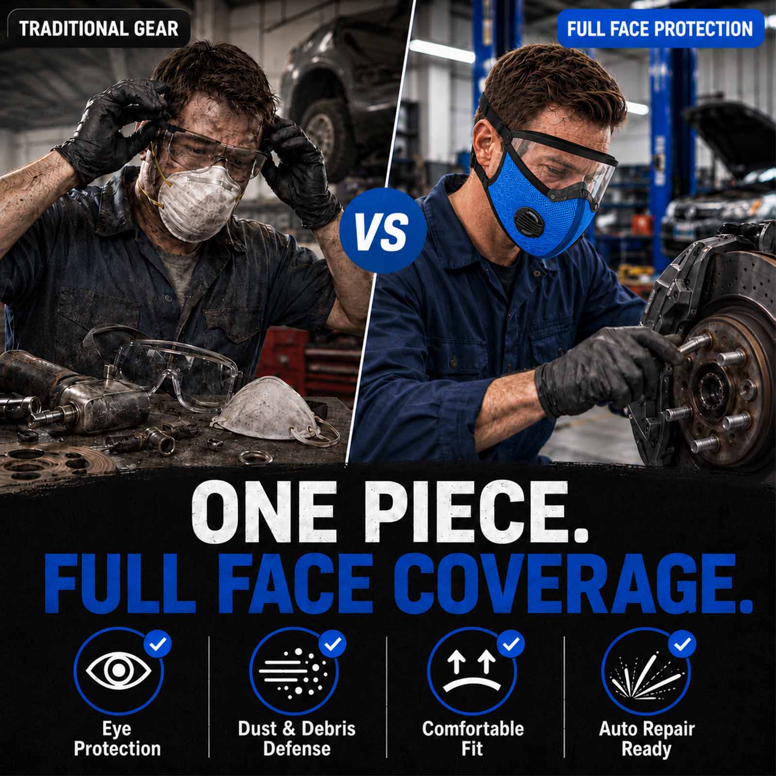 🔥2026 HOT SALE🔥GarageShield™ Full-Face Dust Shield for Garage & Shop Work