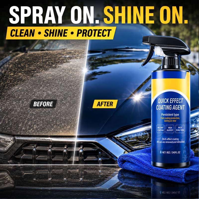 🚗✨ Advanced Car Quick-Acting Coating Agent Spray – Clean, Shine & Protect in Minutes