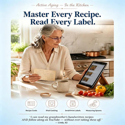 Smart Auto-Focus Reading Glasses | Crystal Clear Vision for Seniors 👓❤️