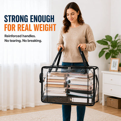 💥LAST DAY BUY 3 GET 1 FREE!! 🏠 Transparent Large-Capacity Dustproof & Moisture-Proof Storage Bag – Perfect for Clothes, Toys, Books & More ✨