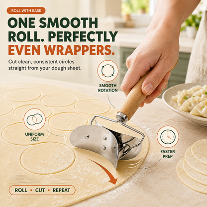 🥟 Dumpling Maker & Dough Cutter Set – Roll, Fill & Seal Homemade Dumplings Easily