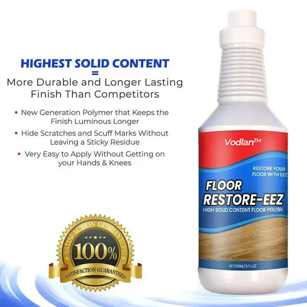 Floor Restorer – Fast-drying, non-toxic shine. ✨