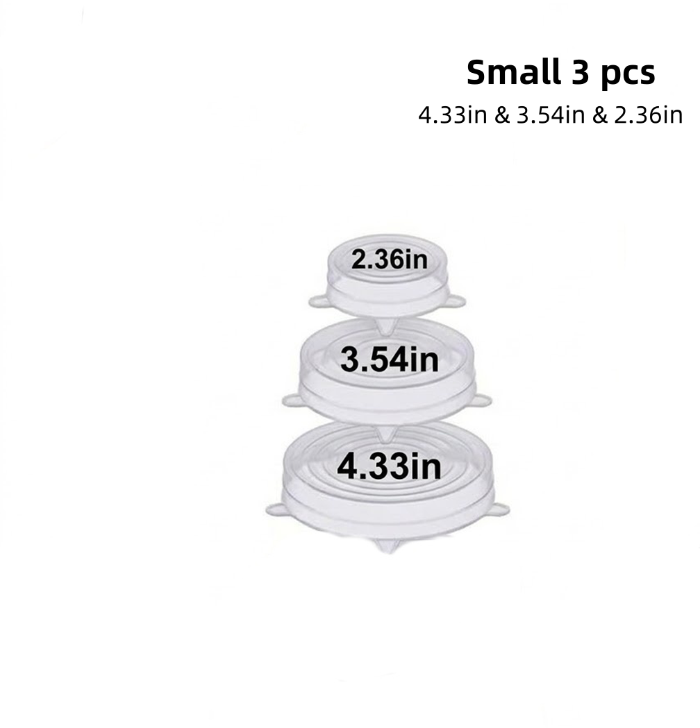 Fonome™ Silicone Stretch Lids Reuseable Microwave Safe Flexible Covers (offer)