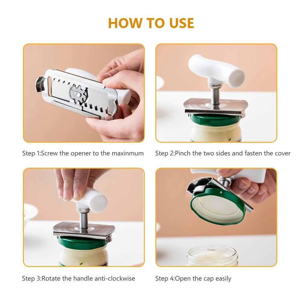 📢📢Last Day-50% OFF!!⏰ Utilo™ Stainless Steel Jar Opener & Bottle Lid Remover (Offer)