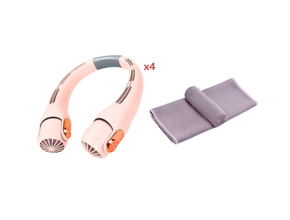 🥳2026 HOT SALE🥳💨 50% OFF!🍃 Neck Air Conditioner Fan – Ultra‑quiet, 360° rotating, 3 speeds. Hands‑free cooling, long battery. Summer essential! 😎🌬️