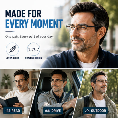 🔥2026 HOT SALE🔥Smart Auto-Focus Reading Glasses | Crystal Clear Vision for Seniors 👓❤️