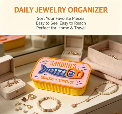 Sardine Tin Jewelry Box, 3d Printed Sardine Tin Like Jewelry Case
