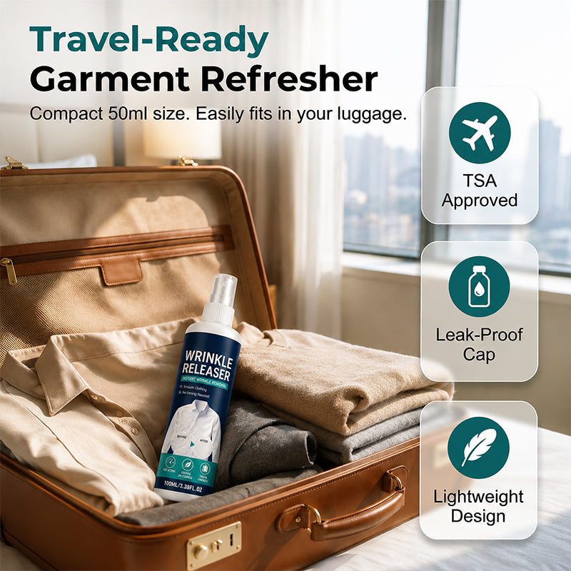 👔✨ Instant Wrinkle Release – No Iron, Travel-Ready, Static-Free & Fresh