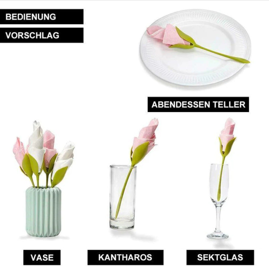 Fonome™ BloomTwist™ 3-Second Rose Maker — Turn Ordinary Napkins into Table Art (Offer)