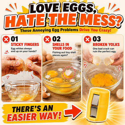 🔥2026 HOT SALE🔥🔥Limited-time 😮‍💨 🍳 Quick Egg Cracker Tool – Open Hundreds Of Eggs Faster & Cleaner 🔥