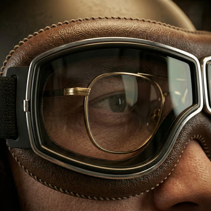 🔥 OTG Vintage Motorcycle Goggles (Fits Over Glasses)