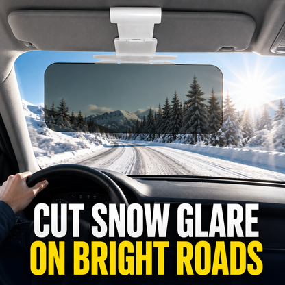🔥 HOT SALE 50% OFF 🔥 Fonome™ Anti-Glare Sun Visor Extender – Blocks Low-Angle Sun, Snow Glare & Headlight Glare