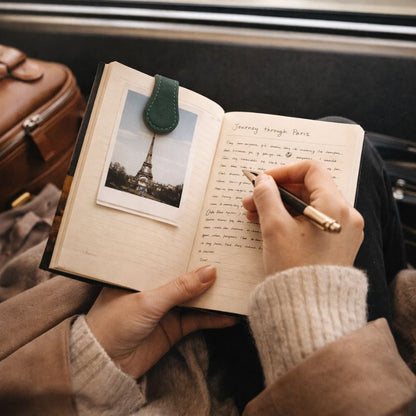 Fonome™ Genuine Leather Magnetic Bookmark | The Quieter, Smarter Way to Mark Your Page